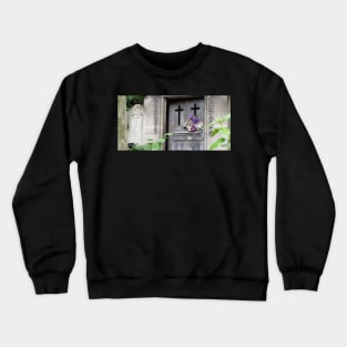 Paris Pere LaChaise Door with Crosses Crewneck Sweatshirt